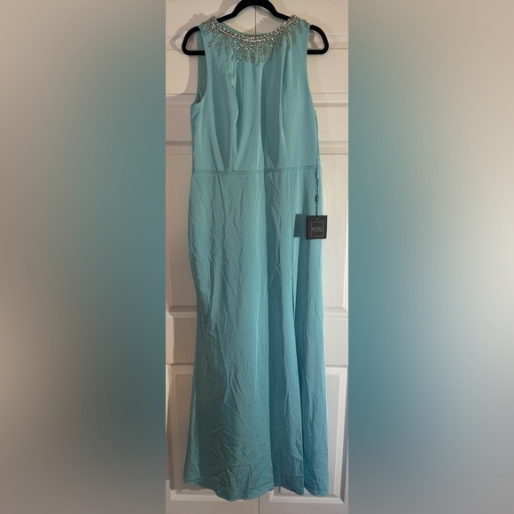 Mac Duggal Ieena Beaded-Neck Jersey Gown NWT Size 12 #26516 - Picture 5 of 8